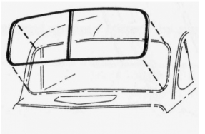 32 Ford Closed Car Front Windshield Seal except 3W.